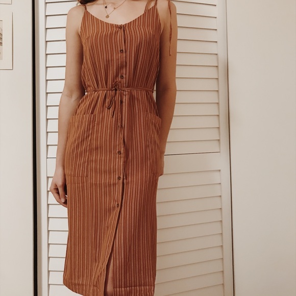 Orange, Summer Dress - Picture 2 of 4